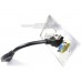 Placa Tapa Vga + HDMI 1.4 (4k+Ethernet+3D) pigtail + Audio con Terminal de Crimpeo Aluminio